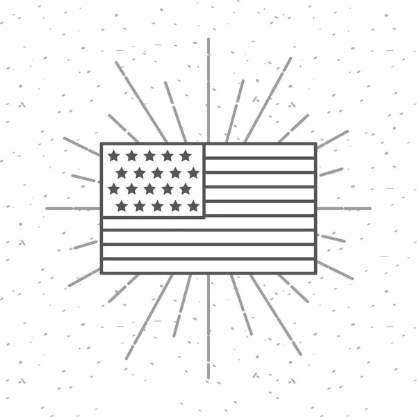 EE.UU. independencia día diseño — Vector de stock