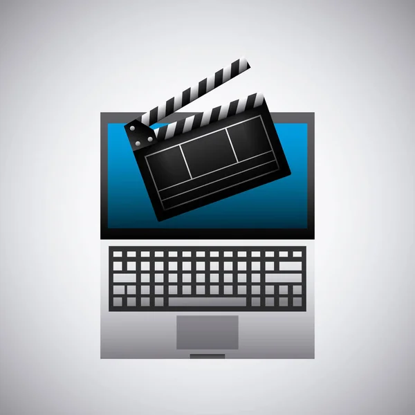 Iconos relacionados con el cine — Vector de stock