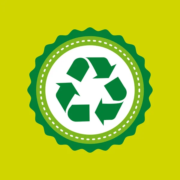 Recycler icône signe — Image vectorielle