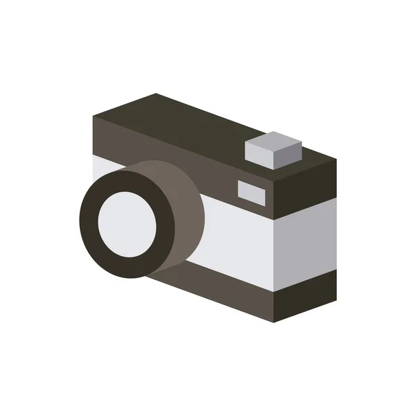 Isometrische ontwerp van de camera — Stockvector