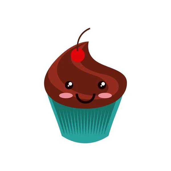 Icône cupcake doux — Image vectorielle