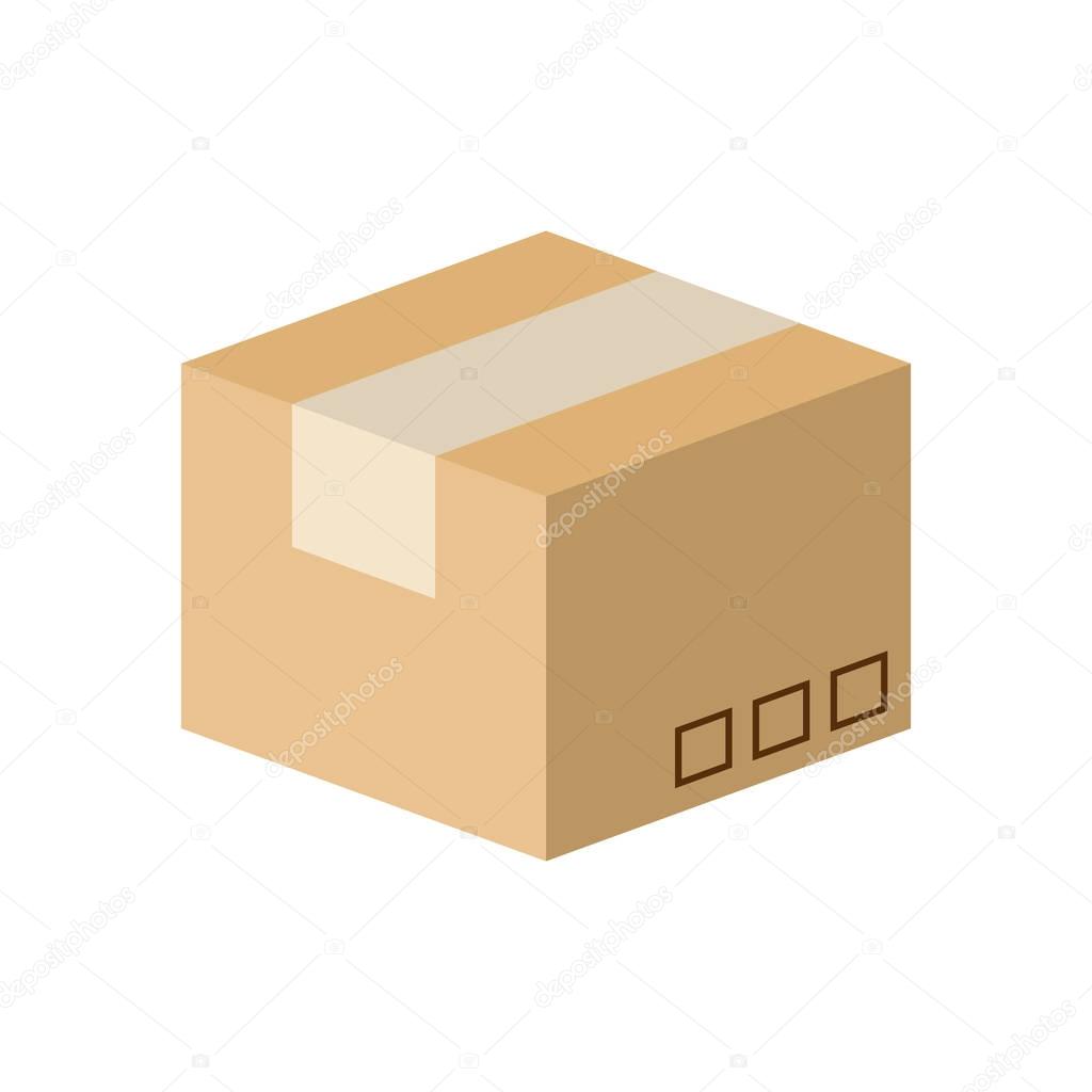 carton box isometric design