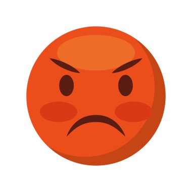 komik yüz ifade izole simgesi