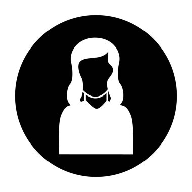 sevimli kadın avatar karakter