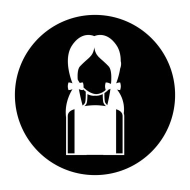 sevimli kadın avatar karakter