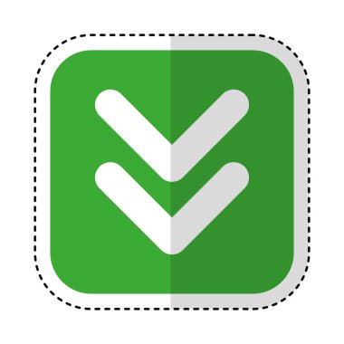 ok download izole simgesi