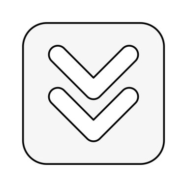 ok download izole simgesi