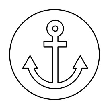 çapa Denizcilik izole simgesi