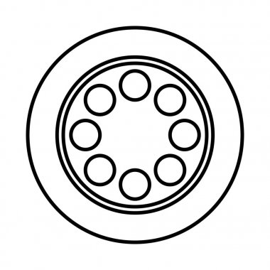 makara film izole simgesi