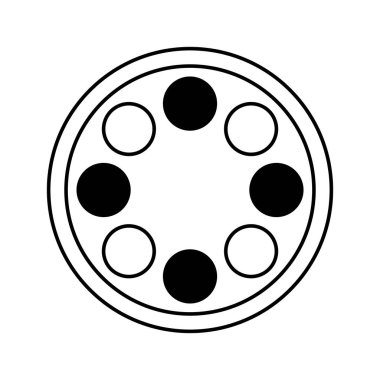 makara film izole simgesi