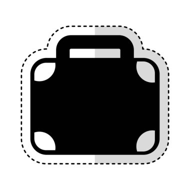 bavul seyahat izole simgesi