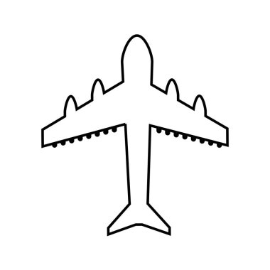 uçak uçan izole simgesi