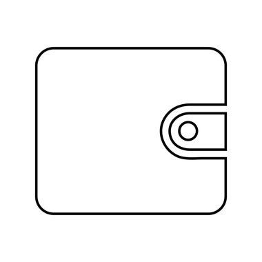 m-cüzdan siluet izole simgesi