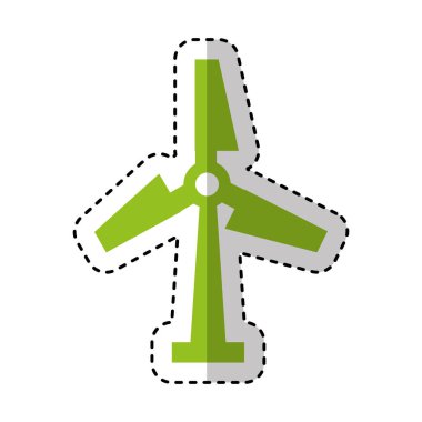 yel değirmeni enerji izole simgesi