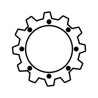 dişli makine izole simgesini