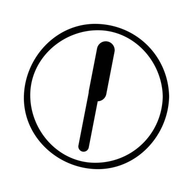 bıçak çatal bıçak izole simgesi