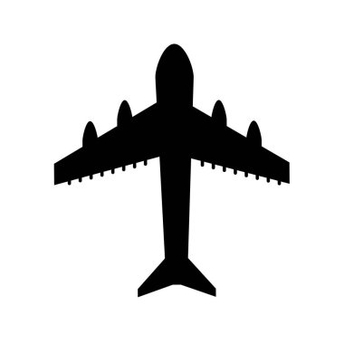 uçak uçan izole simgesi