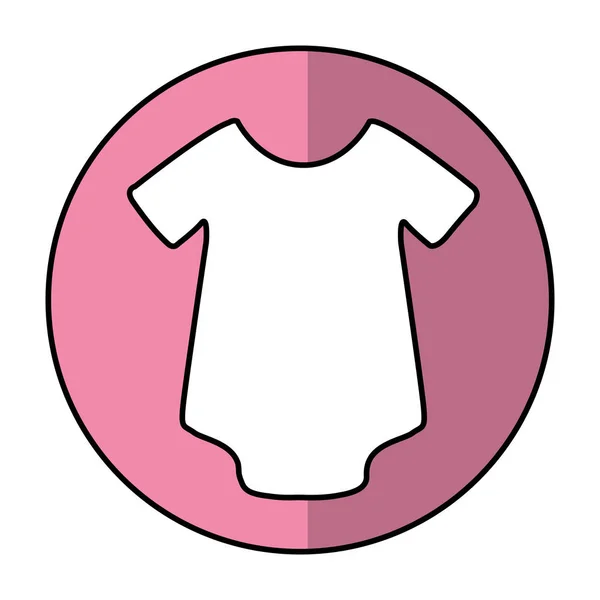 Dětské oblečení izolované ikona — Stockový vektor