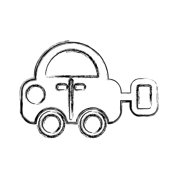 Toy car isolated icon — стоковый вектор