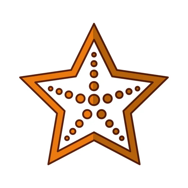 Star-Fisch isolierte Ikone — Stockvektor