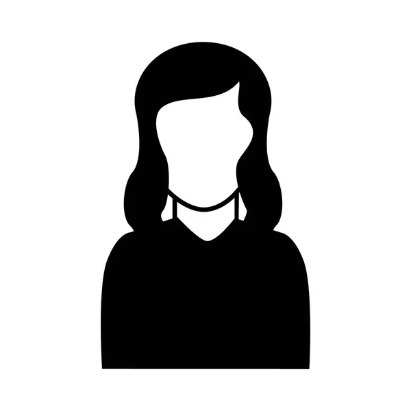 Leuke vrouw avatar karakter — Stockvector