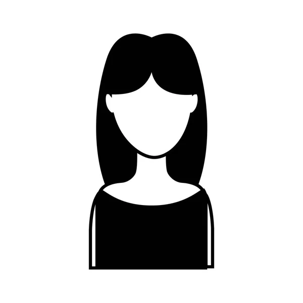 Leuke vrouw avatar karakter — Stockvector