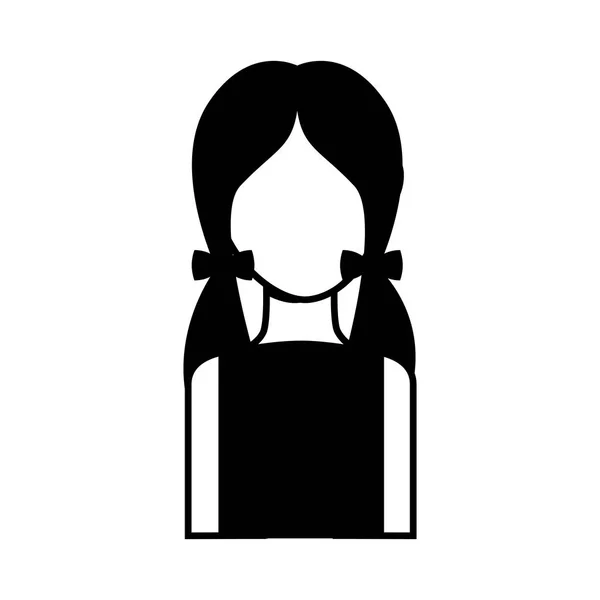 Χαριτωμένο γυναίκα avatar χαρακτήρων — Διανυσματικό Αρχείο