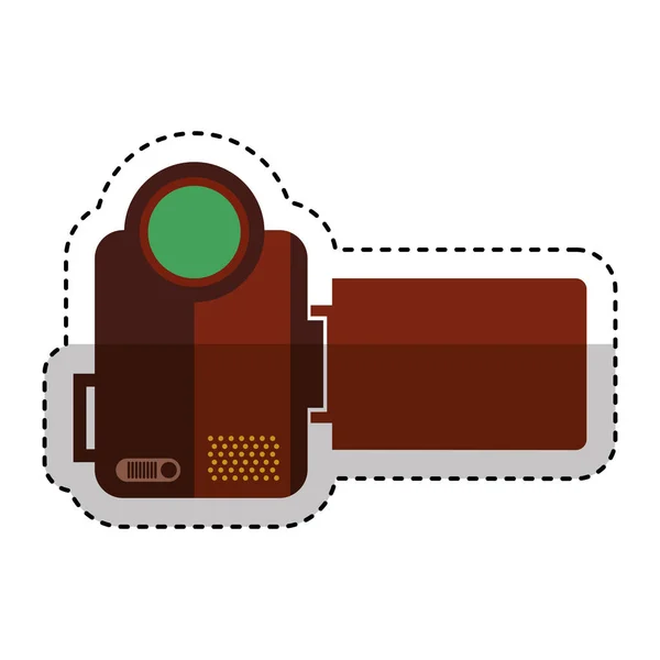 Video handycam geïsoleerde pictogram — Stockvector