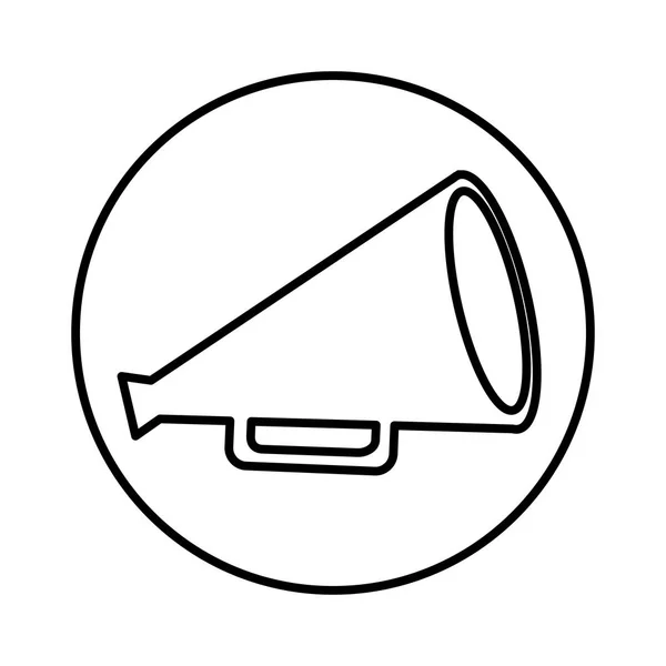 Cinema production megaphone icon — Stock Vector