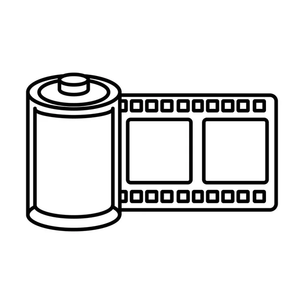 Roll pásku záznamu isolted ikony — Stockový vektor