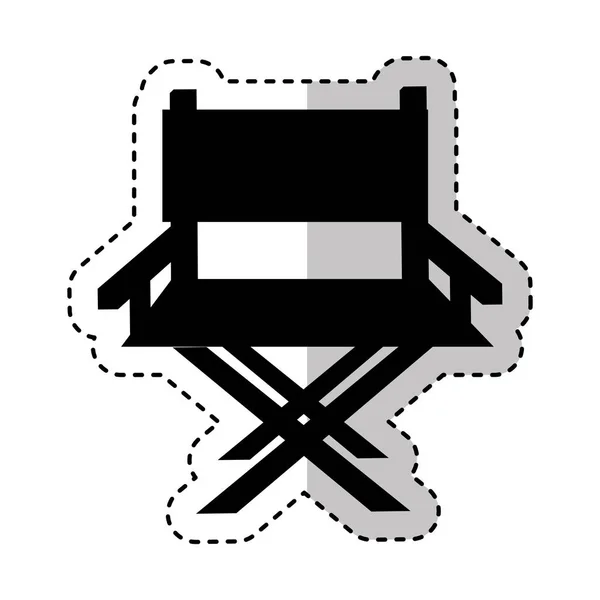 导演椅孤立的图标 — 图库矢量图片