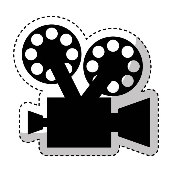 Cámara de vídeo icono retro — Vector de stock