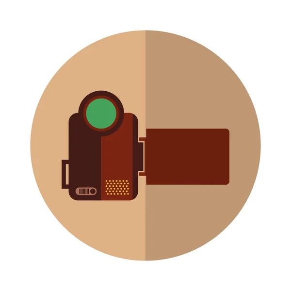 Video handycam geïsoleerde pictogram — Stockvector