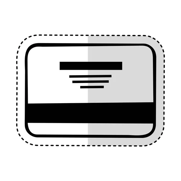 Creditcard geïsoleerde pictogram — Stockvector
