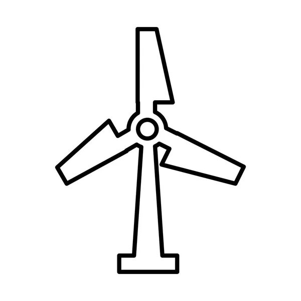 風車エネルギー分離アイコン — ストックベクタ