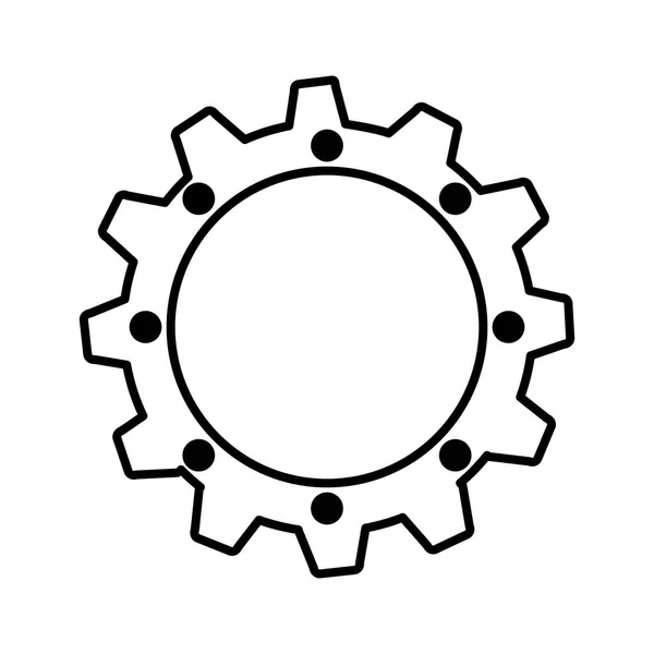 齿轮机孤立的图标 — 图库矢量图片