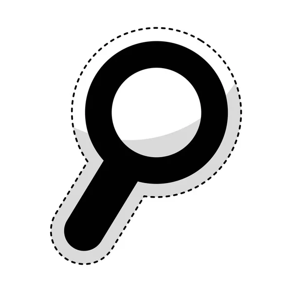 Search magnifying glass icon — Stock Vector