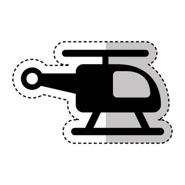 Helikopter taşıma izole simgesi