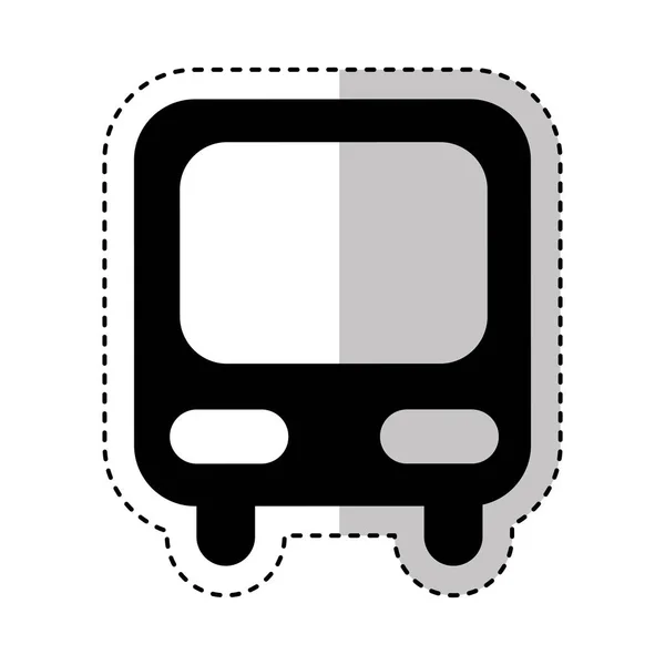 Bus transport isolated icon — Stock Vector