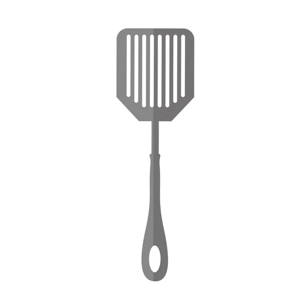 Spatula kitchen cutlery isolated icon — Stock Vector