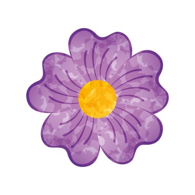 Sevimli çiçek dekoratif simgesi