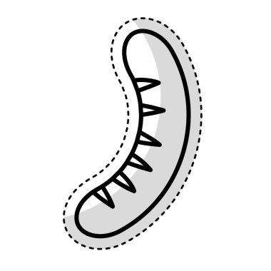 lezzetli sosis izole simgesi