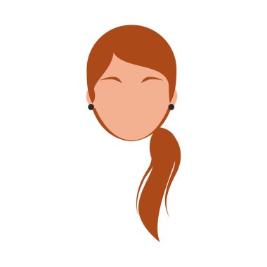 baş kadın karakter simgesi