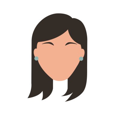 baş kadın karakter simgesi