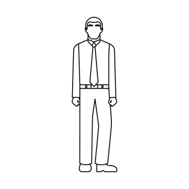 işadamı avatar karakter simgesi