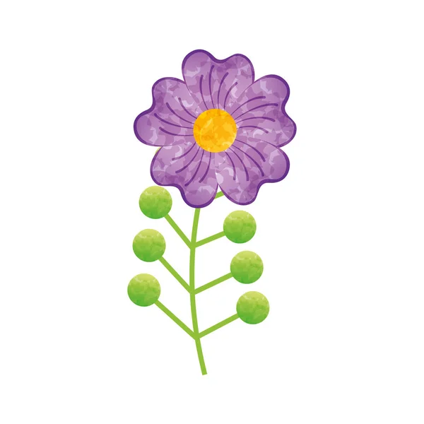 Bonito ícone decorativo flor — Vetor de Stock