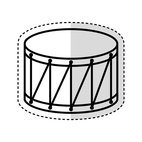 Instrumento drump icono aislado — Vector de stock