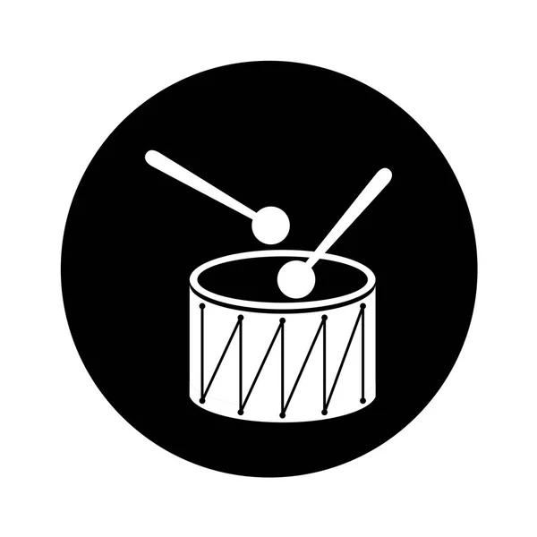 Drump instrument isolated icon — Stock Vector