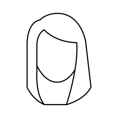 baş kadın karakter simgesi