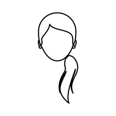 baş kadın karakter simgesi